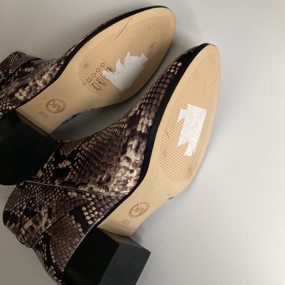 EUC Michael Kors Snakeskin Ankle Boots - Picture 2 of 8
